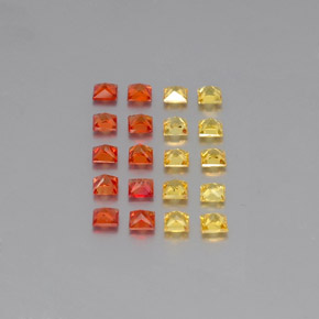 Achetez naturel ct multicolore saphir gems, carré, en provenance sri lanka (ceylan) chez gemselect. en stock, livraison internationale!