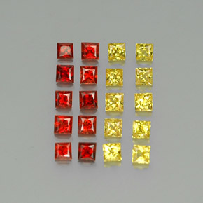 Achetez naturel 2,26ct multicolore saphir gems, carré, en provenance tanzanie chez gemselect. en stock, livraison internationale!