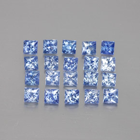 Achetez naturel ct bleue saphir gems, carré, en provenance madagascar chez gemselect. en stock, livraison internationale!