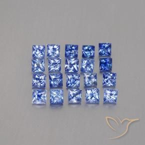 Achetez naturel 2,80ct bleue saphir gems, carré, en provenance madagascar chez gemselect. en stock, livraison internationale!