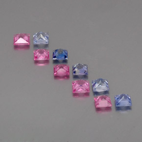 Achetez naturel ct multicolore saphir gems, carré, en provenance madagascar chez gemselect. en stock, livraison internationale!