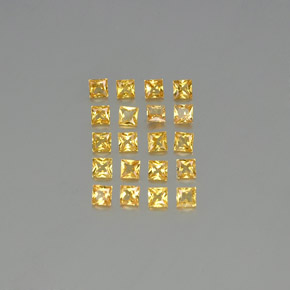 Achetez naturel 2,10ct jaune saphir gems, carré, en provenance tanzanie chez gemselect. en stock, livraison internationale!