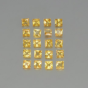 Achetez naturel 2,10ct jaune saphir gems, carré, en provenance tanzanie chez gemselect. en stock, livraison internationale!