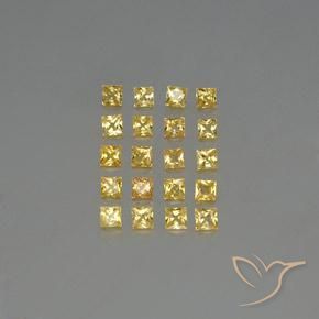 Achetez naturel 1,99ct jaune saphir gems, carré, en provenance tanzanie chez gemselect. en stock, livraison internationale!