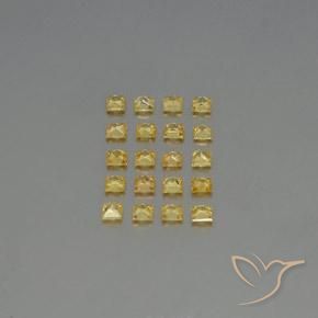 Achetez naturel 1,99ct jaune saphir gems, carré, en provenance tanzanie chez gemselect. en stock, livraison internationale!