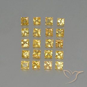Achetez naturel 2,18ct jaune saphir gems, carré, en provenance tanzanie chez gemselect. en stock, livraison internationale!