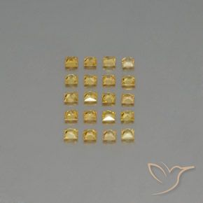 Achetez naturel 2,18ct jaune saphir gems, carré, en provenance tanzanie chez gemselect. en stock, livraison internationale!