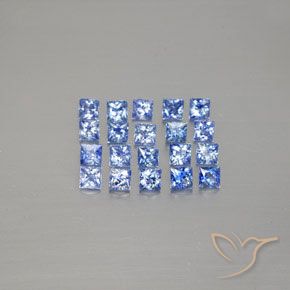 Achetez naturel 2,53ct bleue saphir gems, carré, en provenance madagascar chez gemselect. en stock, livraison internationale!