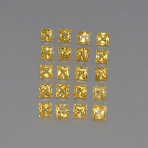 Achetez naturel ct jaune saphir gems, carré, en provenance tanzanie (songea) chez gemselect. en stock, livraison internationale!
