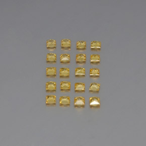 Achetez naturel ct jaune saphir gems, carré, en provenance tanzanie (songea) chez gemselect. en stock, livraison internationale!