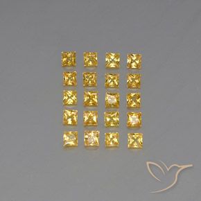 Achetez naturel 2,05ct jaune saphir gems, carré, en provenance tanzanie chez gemselect. en stock, livraison internationale!