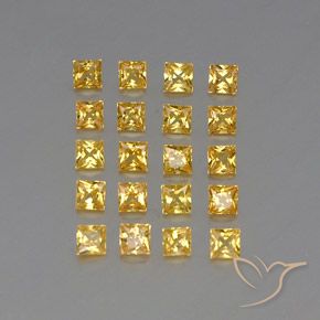 Achetez naturel 2,05ct jaune saphir gems, carré, en provenance tanzanie chez gemselect. en stock, livraison internationale!