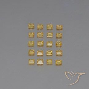 Achetez naturel 2,05ct jaune saphir gems, carré, en provenance tanzanie chez gemselect. en stock, livraison internationale!