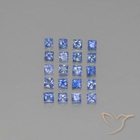Achetez naturel 2,54ct bleue saphir gems, carré, en provenance madagascar chez gemselect. en stock, livraison internationale!
