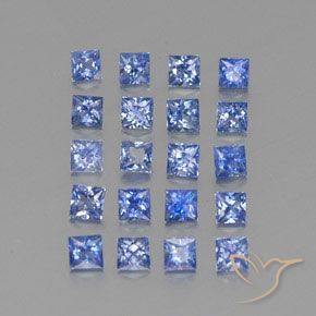 Achetez naturel 2,54ct bleue saphir gems, carré, en provenance madagascar chez gemselect. en stock, livraison internationale!