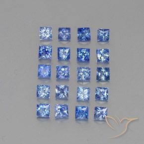 Shop natural 2.03ct Bleu pastel Saphir gems, Carré, from Madagascar at GemSelect. In stock, global shipping!