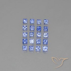 Achetez naturel 2,05ct bleu pourpre électrique saphir gems, carré, en provenance madagascar chez gemselect. en stock, livraison internationale!