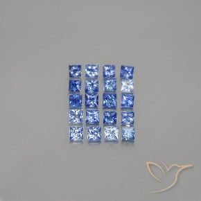 Achetez naturel 1,52ct bleue saphir gems, carré, en provenance madagascar chez gemselect. en stock, livraison internationale!