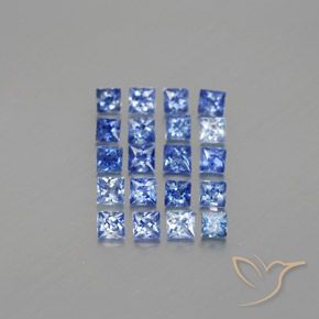 Achetez naturel 1,52ct bleue saphir gems, carré, en provenance madagascar chez gemselect. en stock, livraison internationale!