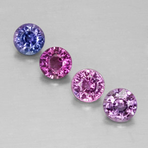 Achetez naturel ct multicolore saphir gems, coupe roude, en provenance tanzanie chez gemselect. en stock, livraison internationale!
