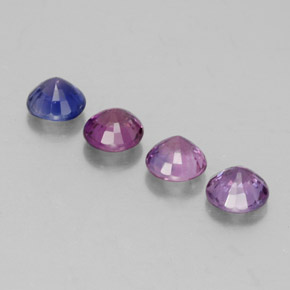 Achetez naturel ct multicolore saphir gems, coupe roude, en provenance tanzanie chez gemselect. en stock, livraison internationale!