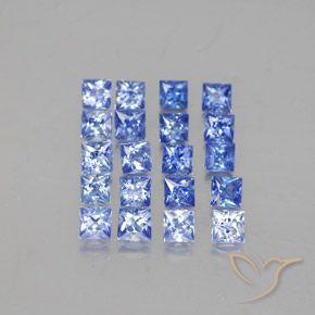 Achetez naturel 1,75ct bleue saphir gems, carré, en provenance madagascar chez gemselect. en stock, livraison internationale!