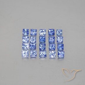 Achetez naturel 2,43ct bleue saphir gems, carré, en provenance madagascar chez gemselect. en stock, livraison internationale!