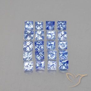 Achetez naturel 1,85ct bleue saphir gems, carré, en provenance madagascar chez gemselect. en stock, livraison internationale!