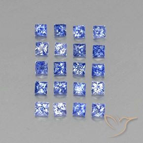 Achetez naturel 2,10ct bleue saphir gems, carré, en provenance madagascar chez gemselect. en stock, livraison internationale!