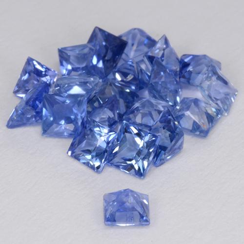 Achetez naturel 2,36ct bleue saphir gems, carré, en provenance madagascar chez gemselect. en stock, livraison internationale!