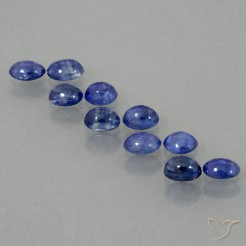 3.01ctw Naturel Bleu foncé Saphir, ovale, Translucide