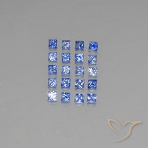 Achetez naturel 1,53ct bleue saphir gems, carré, en provenance madagascar chez gemselect. en stock, livraison internationale!