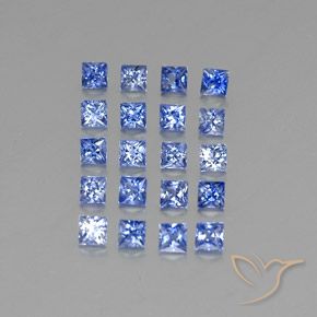 Achetez naturel 1,53ct bleue saphir gems, carré, en provenance madagascar chez gemselect. en stock, livraison internationale!