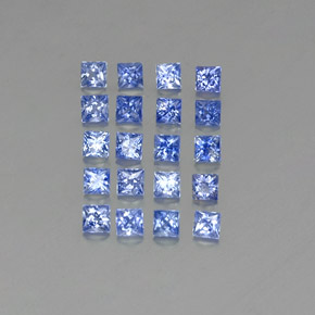 Achetez naturel ct bleue saphir gems, carré, en provenance madagascar chez gemselect. en stock, livraison internationale!