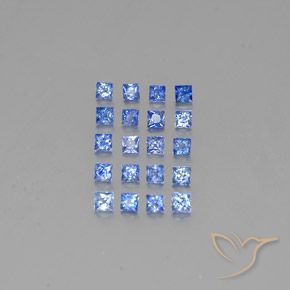 Shop natural 1.64ct Bleu pastel Saphir gems, Carré, from Madagascar at GemSelect. In stock, global shipping!