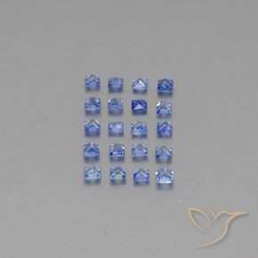 Shop natural 1.64ct Bleu pastel Saphir gems, Carré, from Madagascar at GemSelect. In stock, global shipping!