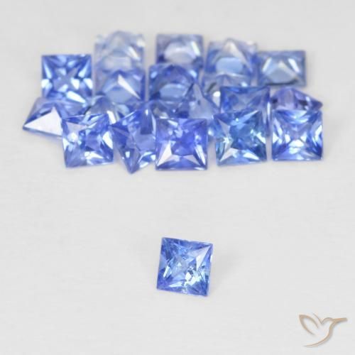 Achetez naturel 1,62ct bleue saphir gems, carré, en provenance madagascar chez gemselect. en stock, livraison internationale!