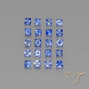 Achetez naturel 1,65ct bleue saphir gems, carré, en provenance madagascar chez gemselect. en stock, livraison internationale!