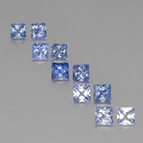Achetez naturel ct bleue saphir gems, carré, en provenance madagascar chez gemselect. en stock, livraison internationale!