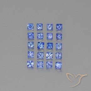Achetez naturel 2,05ct bleue saphir gems, carré, en provenance madagascar chez gemselect. en stock, livraison internationale!