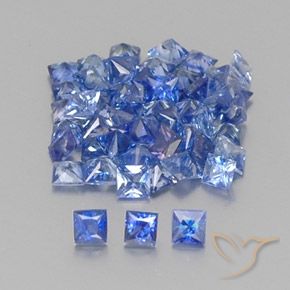 Achetez naturel 2,86ct bleue saphir gems, carré, en provenance madagascar chez gemselect. en stock, livraison internationale!