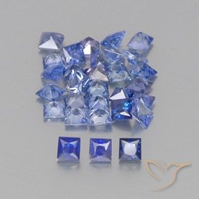 Achetez naturel 2,37ct bleue saphir gems, carré, en provenance madagascar chez gemselect. en stock, livraison internationale!