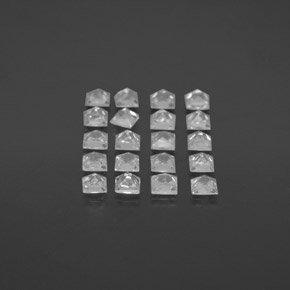 Achetez naturel ct blanc saphir gems, carré, en provenance madagascar chez gemselect. en stock, livraison internationale!