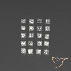 Achetez naturel 1,66ct blanc saphir gems, carré, en provenance madagascar chez gemselect. en stock, livraison internationale!
