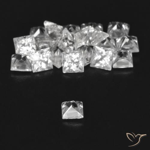 Shop natural 1.95ct Blanc clair Saphir gems, Carré, from Madagascar at GemSelect. In stock, global shipping!
