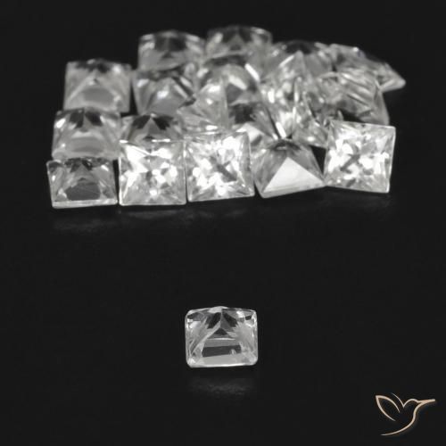 Shop natural 2.12ct Blanc clair Saphir gems, Carré, from Madagascar at GemSelect. In stock, global shipping!