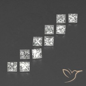 Shop natural 1.40ct Blanc clair Saphir gems, Carré, from Madagascar at GemSelect. In stock, global shipping!