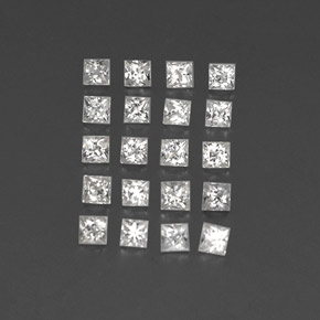 Achetez naturel 1,60ct blanc saphir gems, carré, en provenance madagascar chez gemselect. en stock, livraison internationale!