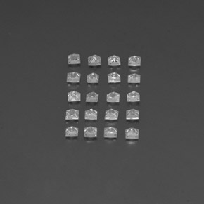 Achetez naturel 1,60ct blanc saphir gems, carré, en provenance madagascar chez gemselect. en stock, livraison internationale!