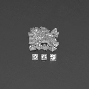 Achetez naturel ct blanc saphir gems, carré, en provenance madagascar chez gemselect. en stock, livraison internationale!